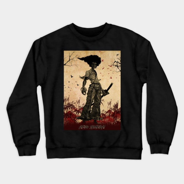 Afro Samurai Crewneck Sweatshirt by lazymost